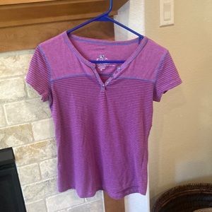 Kuhl heathered purple top, good shape. S